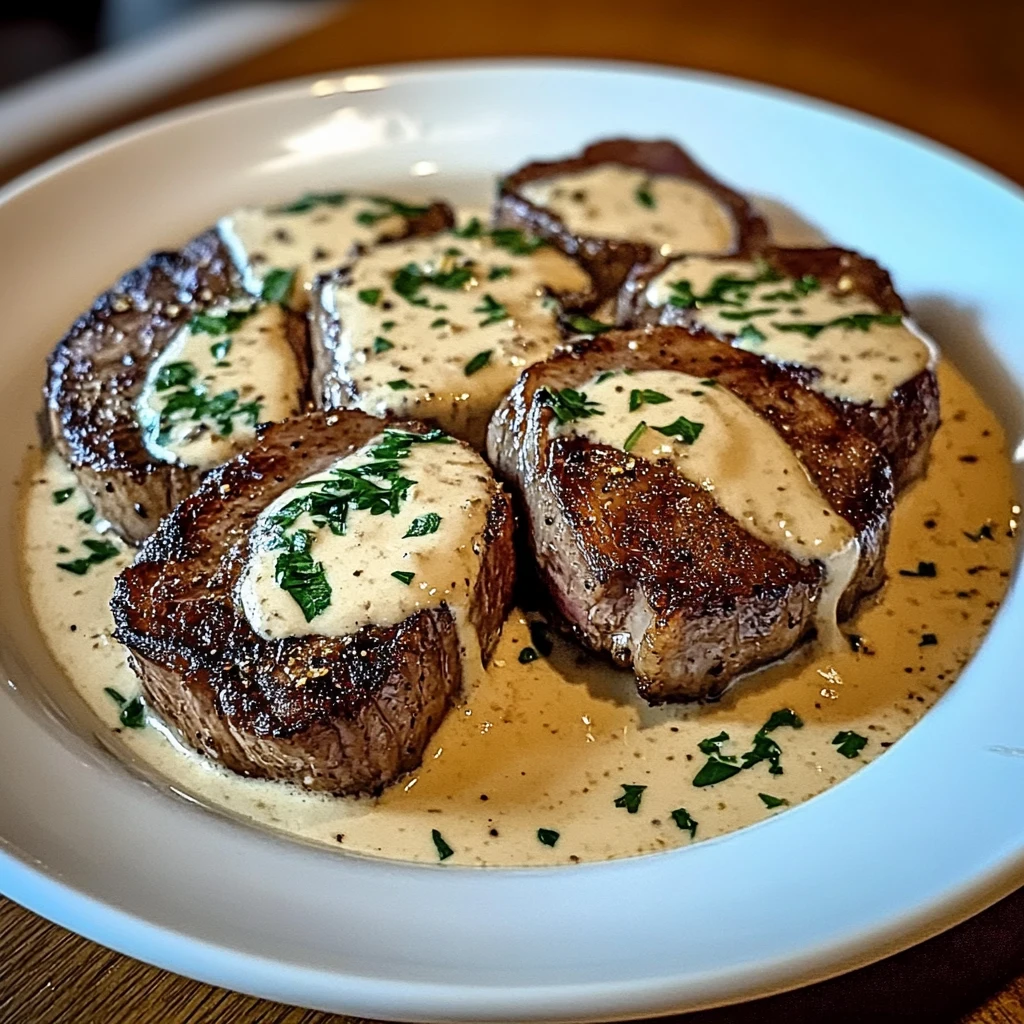 Steak with Haunted Bourbon Garlic Cream Sauce 4 Servings Ultimate Delicious