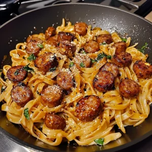 Sticky Honey Garlic Sausage Pasta Skillet 30 Minutes Quick Delicious