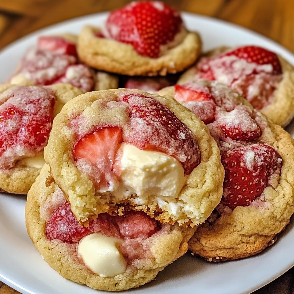 Strawberry Cheesecake Cookies 12 Minutes Easy Delicious
