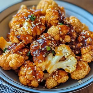 Sweet and Spicy Baked Cauliflower 30 Minutes Ultimate Delicious
