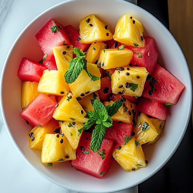 Watermelon Pineapple Salad 5 Steps Easy Delicious
