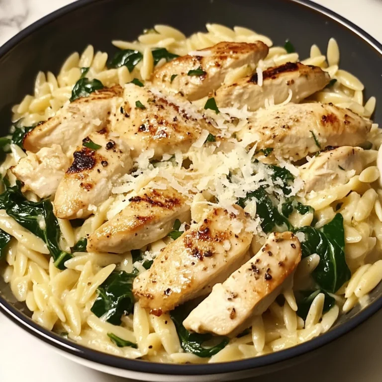 Boursin Orzo with Chicken: 6 Ingredients, Easy, Delicious