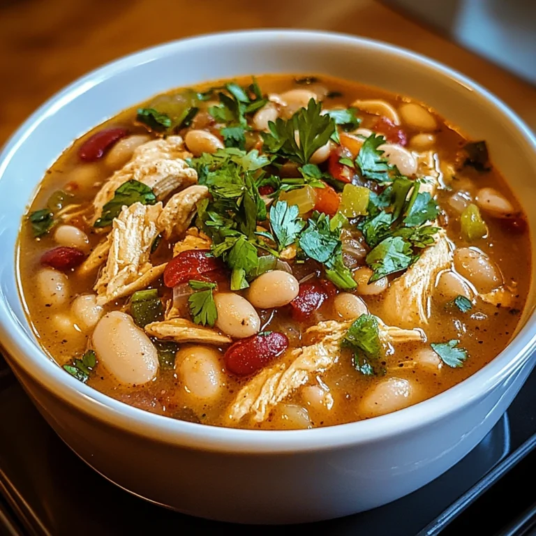 Discover the Cajun White Chicken Chili recipe! It's easy to make and delightfully creamy. Try it today for a tasty meal!