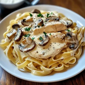 Chicken Mushroom Alfredo 30 Minutes Easy Delicious