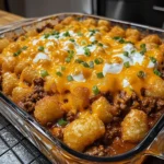 Chili Cheese Tater Tot Casserole 5 Steps Easy Delicious