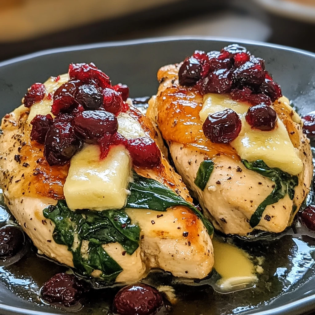 Cranberry and Spinach Stuffed Chicken Breasts: 30 Minutes Ultimate Delicious