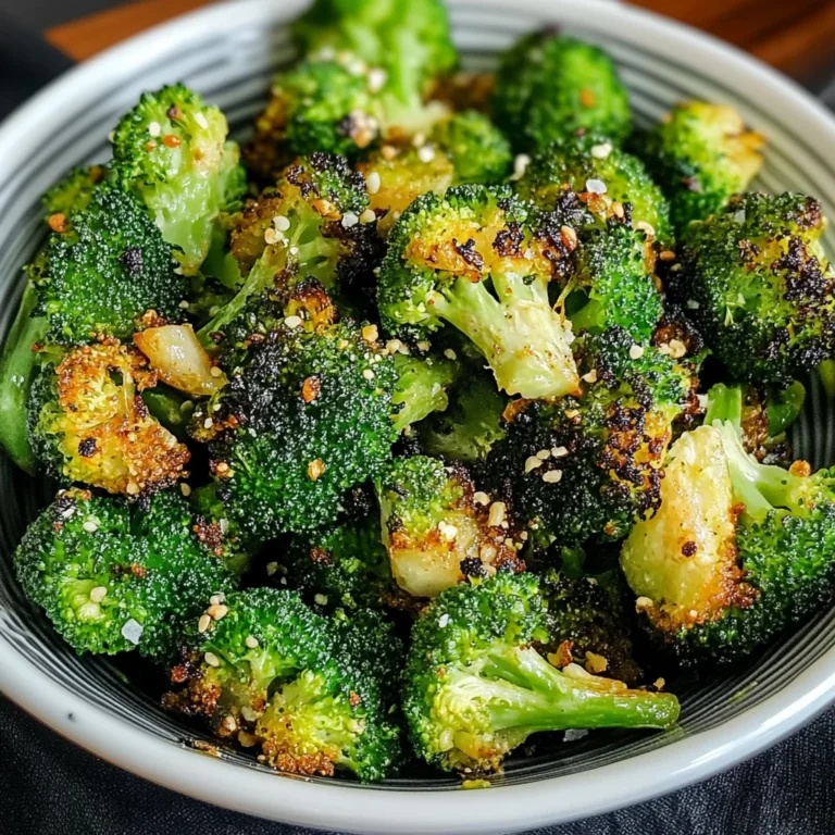 Crispy Garlic Air Fryer Broccoli 10 Minutes Quick Amazing
