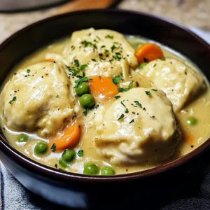 Crockpot Chicken and Dumplings 4 Servings Easy Delicious