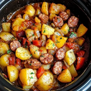 Crockpot Sausage Casserole 4 Ingredients Easy Delicious