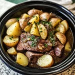 Crockpot Steak and Potatoes 6 Steps Ultimate Delicious