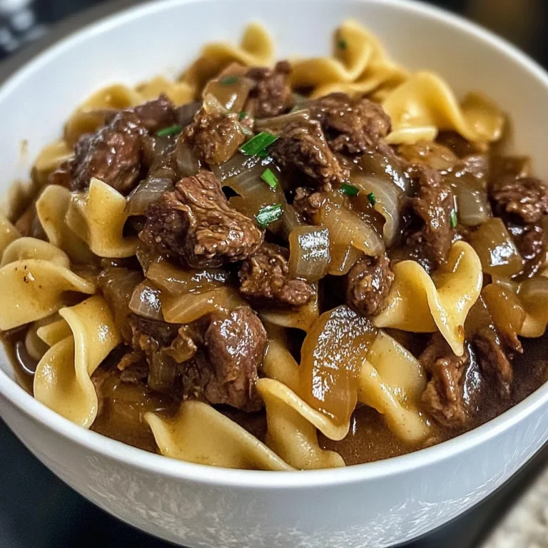 French Onion Beef and Noodles 4 Servings Perfect Delicious