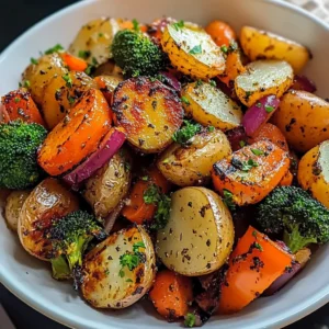 Garlic Herb Roasted Potatoes and Veggies 30 Minutes Easy Delicious