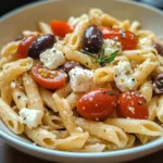 Greek Pasta with Feta and Olives 4 Servings Easy Delicious