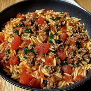 Ground Beef Orzo 30 Minutes Ultimate Delicious