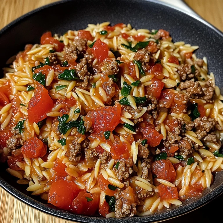 Ground Beef Orzo 30 Minutes Ultimate Delicious