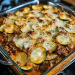 Ground Beef Zucchini Casserole 4 Servings Easy Delicious