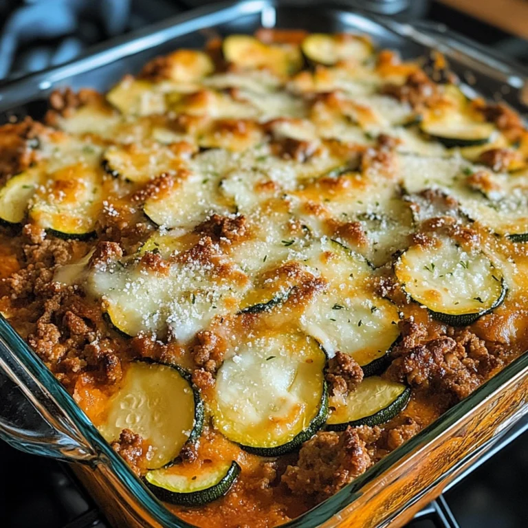 Ground Beef Zucchini Casserole 4 Servings Easy Delicious