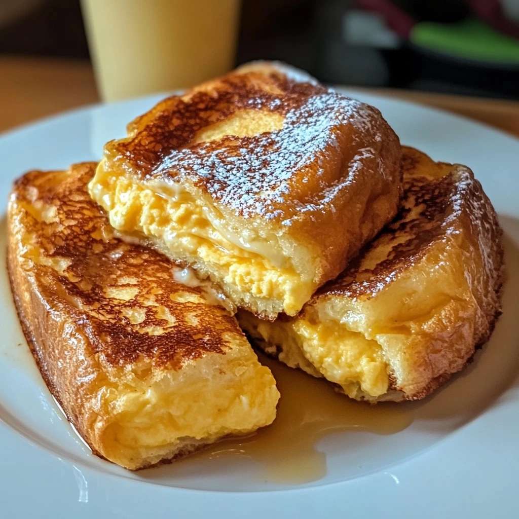 Hawaiian Roll French Toast 4 Servings Easy Delicious