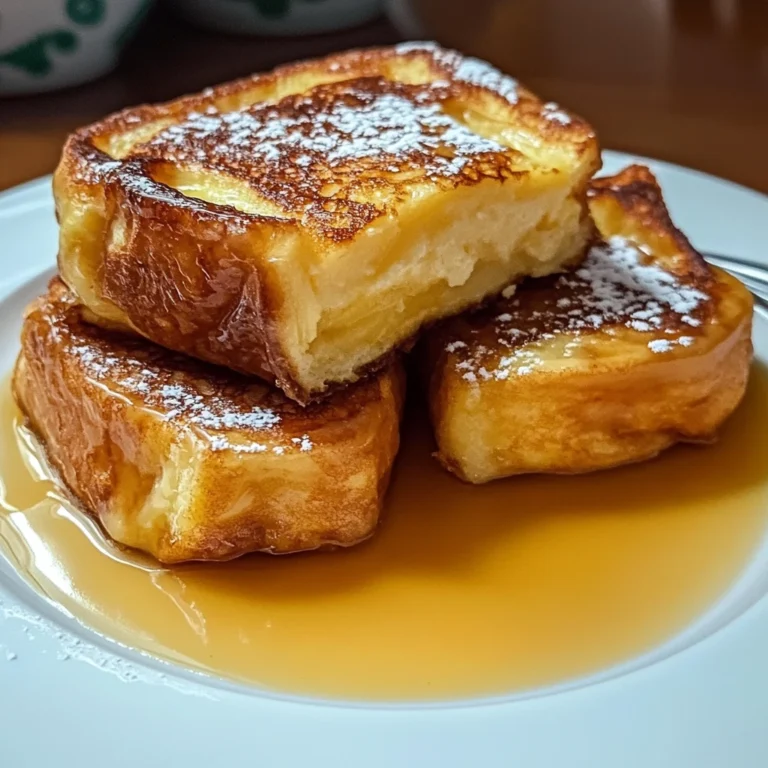 Hawaiian Roll French Toast 4 Servings Easy Delicious