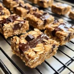 Healthy Peanut Butter Chunk Oatmeal Bars 5 Steps Awesome Delicious