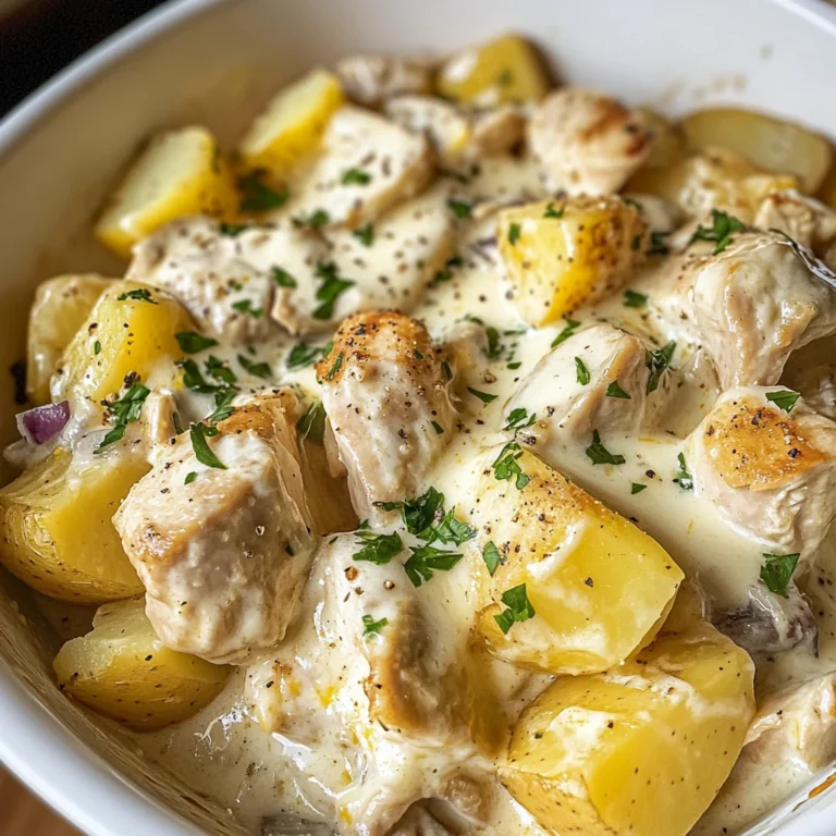 High-Protein Creamy Garlic Cheesy Chicken & Potatoes 30 Minutes Ultimate Delicious