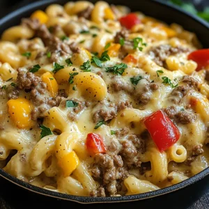 High-Protein Creamy Philly Cheesesteak Mac and Cheese