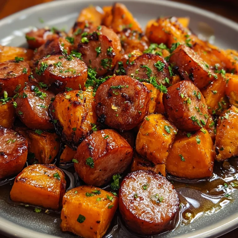 Honey Garlic Sausage Sweet Potatoes 30 Minutes Easy Delicious