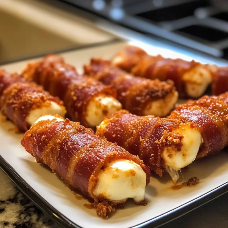 Nashville Hot Bacon Wrapped Mozzarella Sticks 8 Ingredients Ultimate Delicious