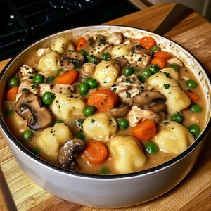One Pot Gnocchi Chicken Pot Pie 30 Minutes Ultimate Delicious