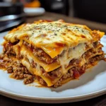 Parmesan Garlic Cheeseburger Lasagna 4 Servings Easy Delicious