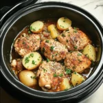 Slow Cooker Parmesan Garlic Chicken and Potatoes 4 Servings Ultimate Delicious