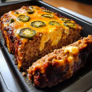 Smoky Jalapeno Popper Meatloaf 4 Servings Ultimate Delicious