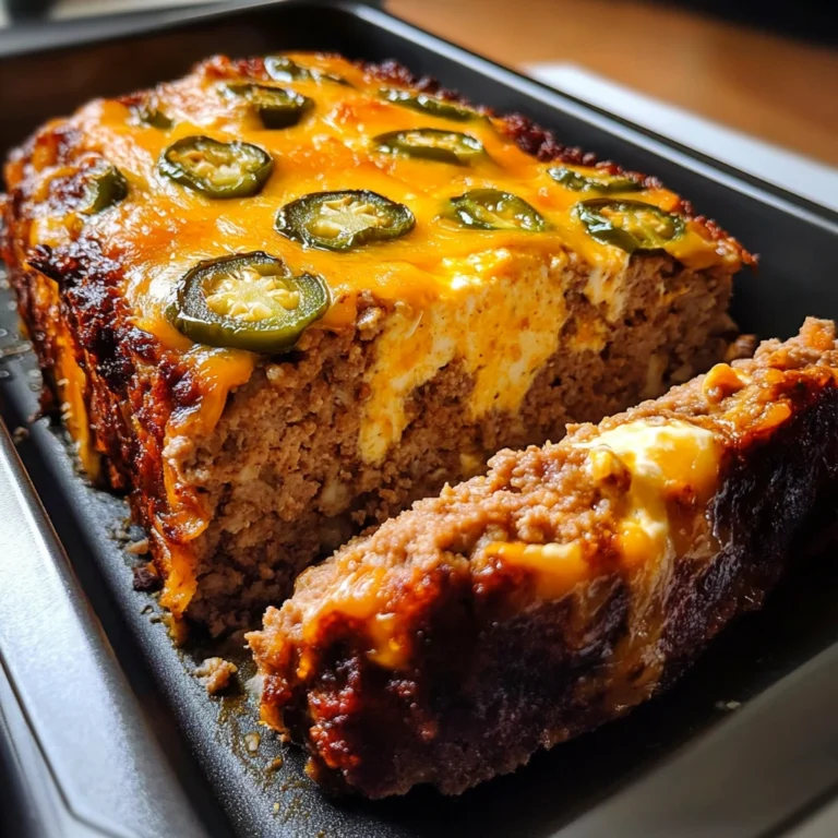 Smoky Jalapeno Popper Meatloaf 4 Servings Ultimate Delicious
