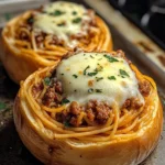 Spaghetti Garlic Bread Bowls 4 Servings Ultimate Delicious