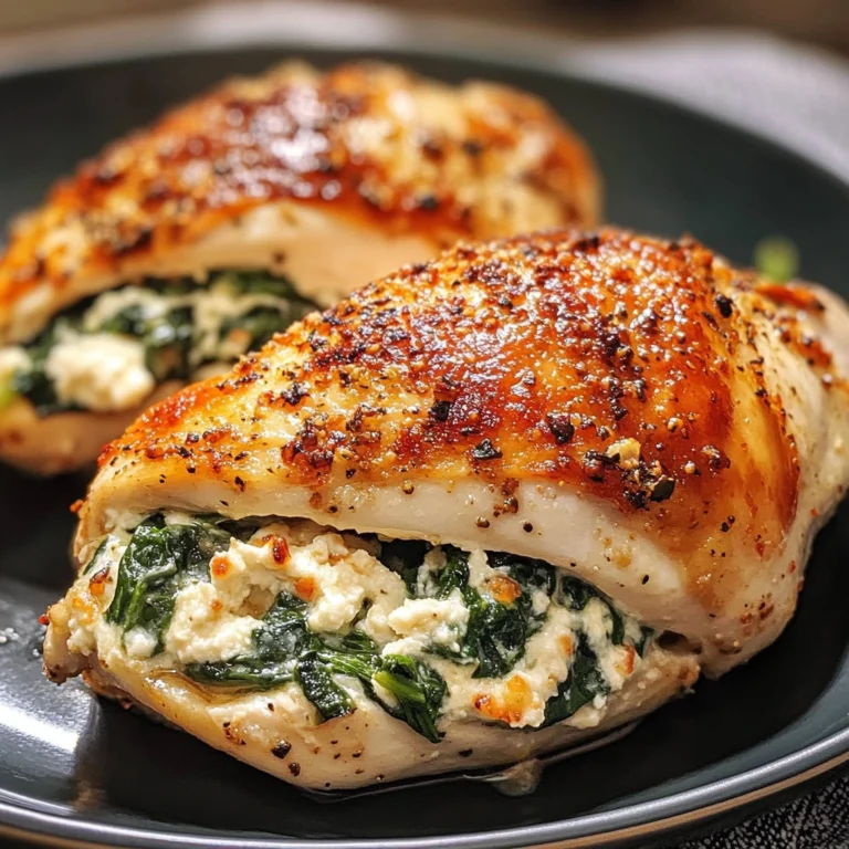 Spinach Ricotta Stuffed Chicken 4 Servings Easy Delicious
