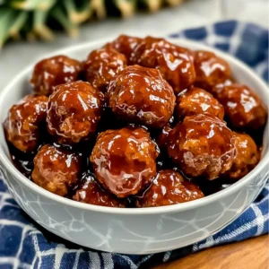 Sweet Chili Meatballs Crockpot 4 Steps Easy Delicious