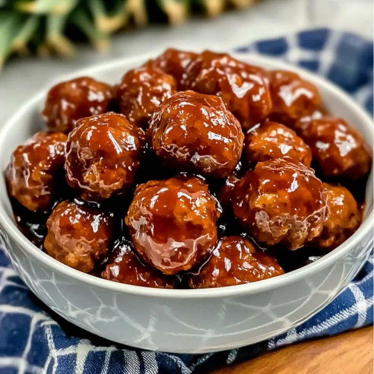 Sweet Chili Meatballs Crockpot 4 Steps Easy Delicious