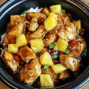 Sweet Hawaiian Crockpot Chicken 4 Servings Easy Delicious