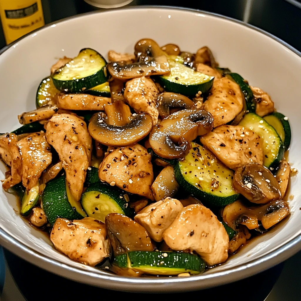 Zucchini Mushroom Chicken Stir Fry 30 Minutes Ultimate Delicious