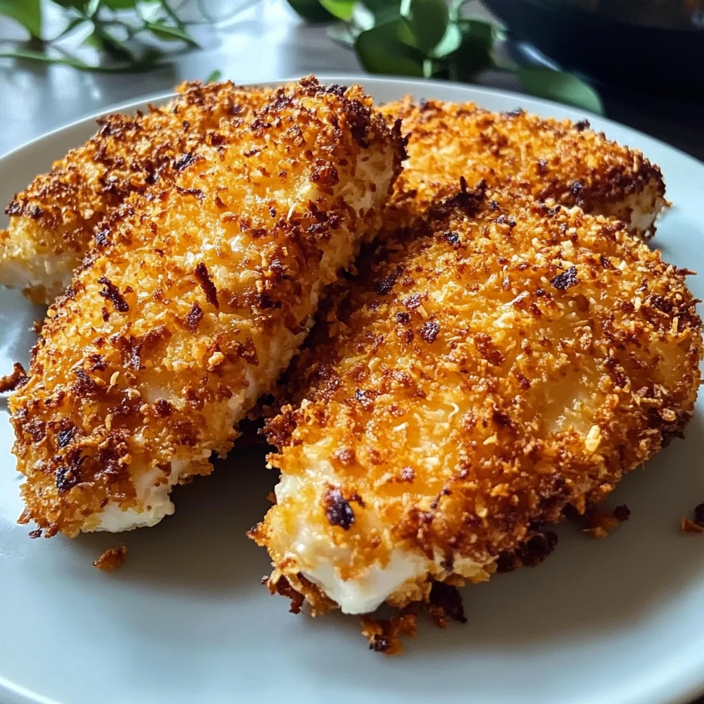 Air Fryer Coconut Crusted Chicken 30 Minutes Easy Delicious