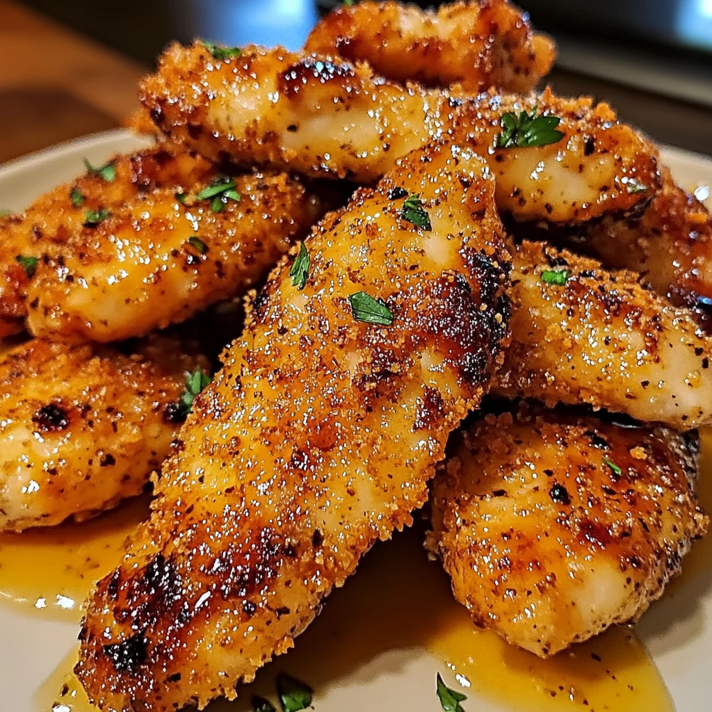 Air Fryer Honey Butter Garlic Chicken Tenders 10 Minutes Awesome Delicious