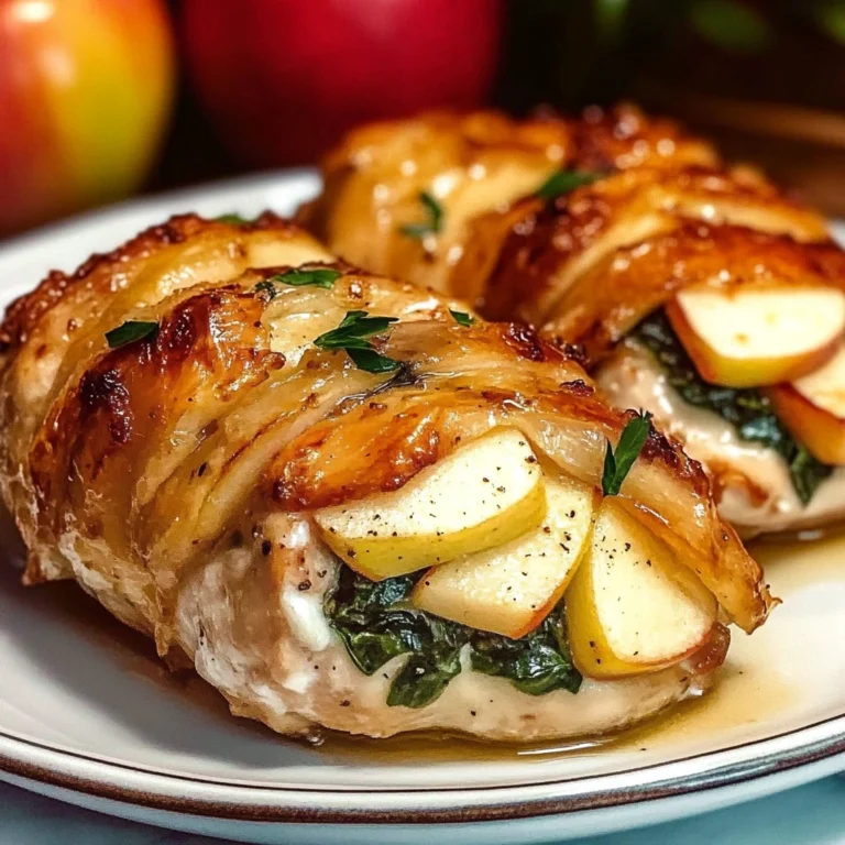 Apple and Brie Stuffed Chicken 4 Servings Easy Delicious