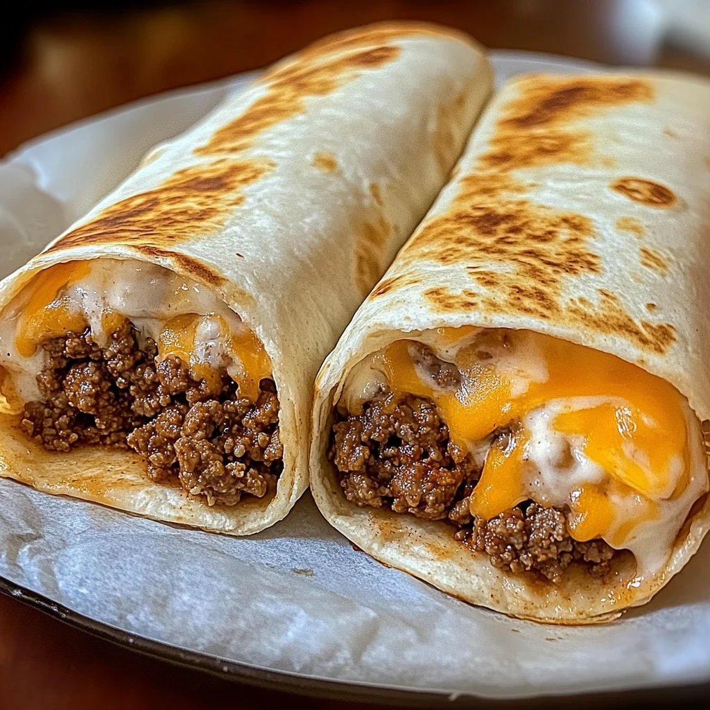 Beef Cheese Burritos 4 Ingredients Awesome Delicious