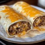 Beef Cheese Burritos 4 Ingredients Awesome Delicious