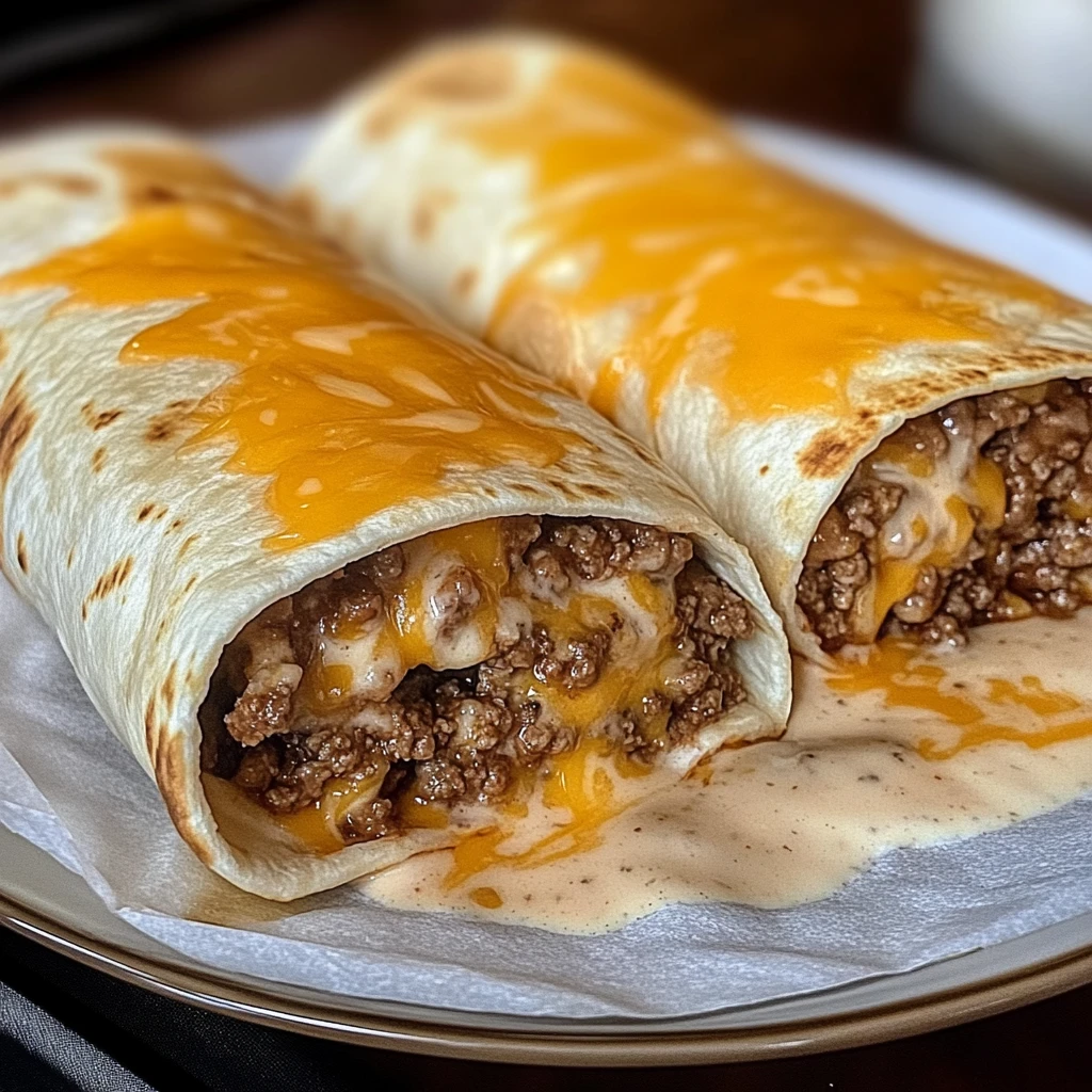 Beef Cheese Burritos 4 Ingredients Awesome Delicious