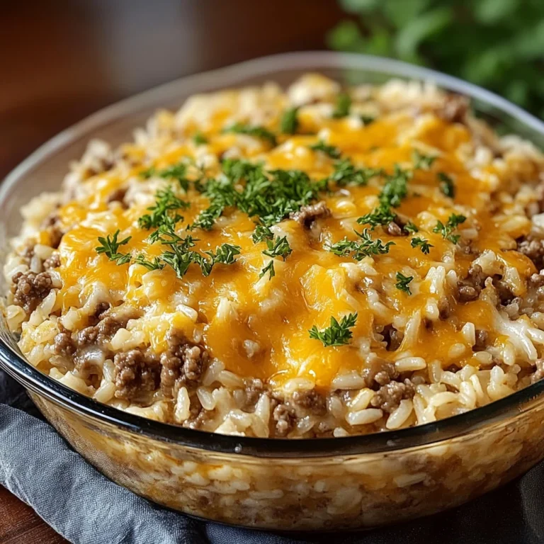 Cheesy Hamburger Rice Casserole 60 Minutes Easy Delicious