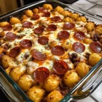 Cheesy Pizza Tot Casserole 30 Minutes Easy Delicious
