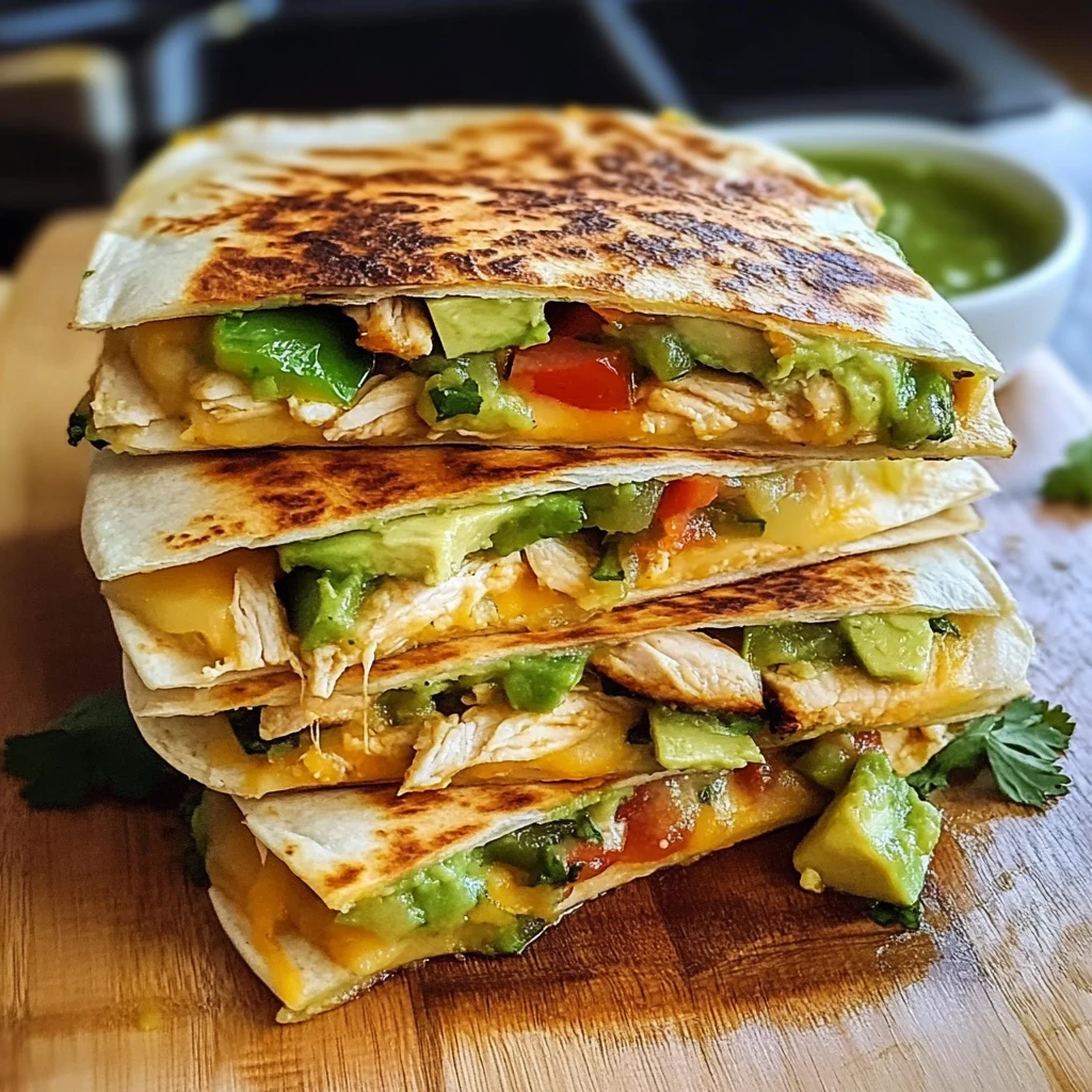 Chicken Avocado Quesadillas 4 Servings Easy Delicious