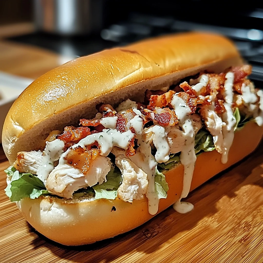 Chopped Chicken Bacon Ranch Sub 4 Servings Ultimate Delicious