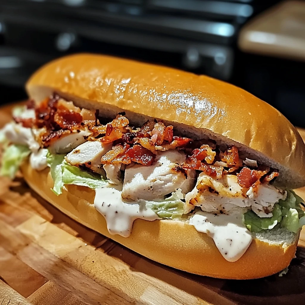 Chopped Chicken Bacon Ranch Sub 4 Servings Ultimate Delicious